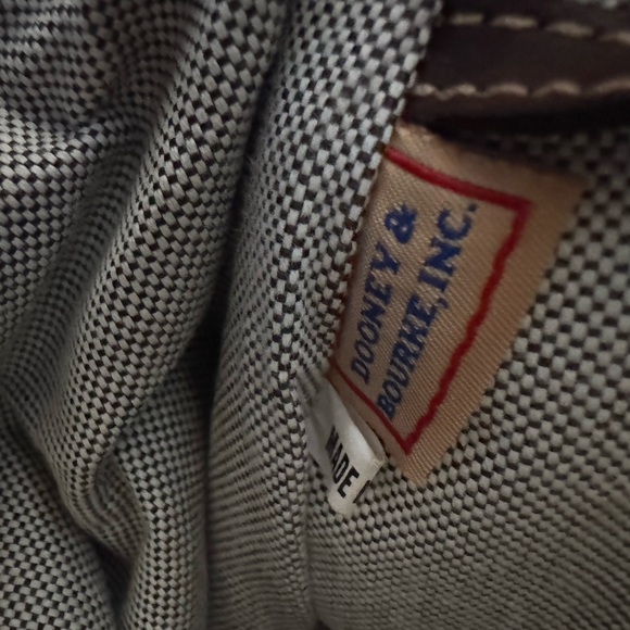 DOONEY & BURK VINTAGE NAVY SIGNATURE SATCHEL/CROSSBODY - Picture 5 of 8